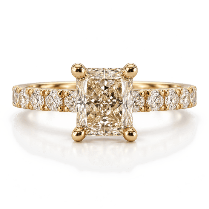 Alternative view of Exclusive by Bonells Éclat Cushion ring - 742916