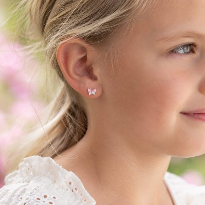 by Bonells sølv Sommerfugle øreringe - 744823 - Billede 3