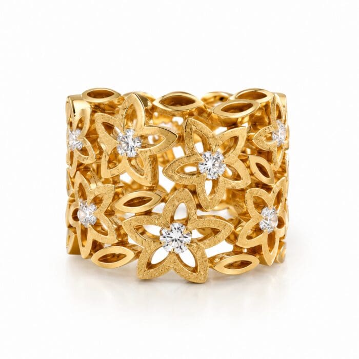 Alternative view of OLE LYNGGAARD COPENHAGEN Anemone ring - A1537-403