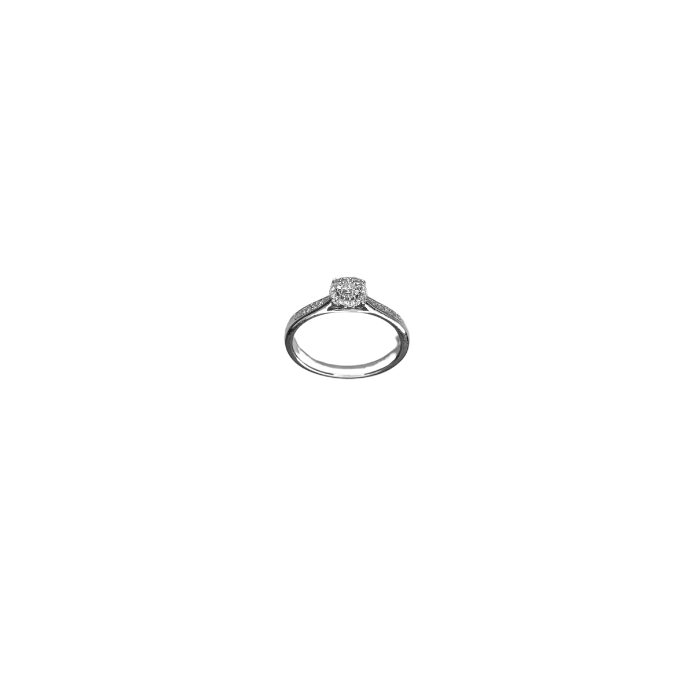 Alternative view of Exclusive by Bonells 14kt ring m. 0,15ct w/si - 6317