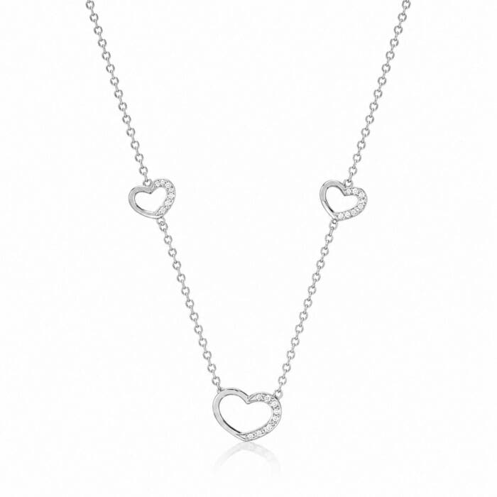 by Bonells 14kt Trinity Love halskæde - 290723-41