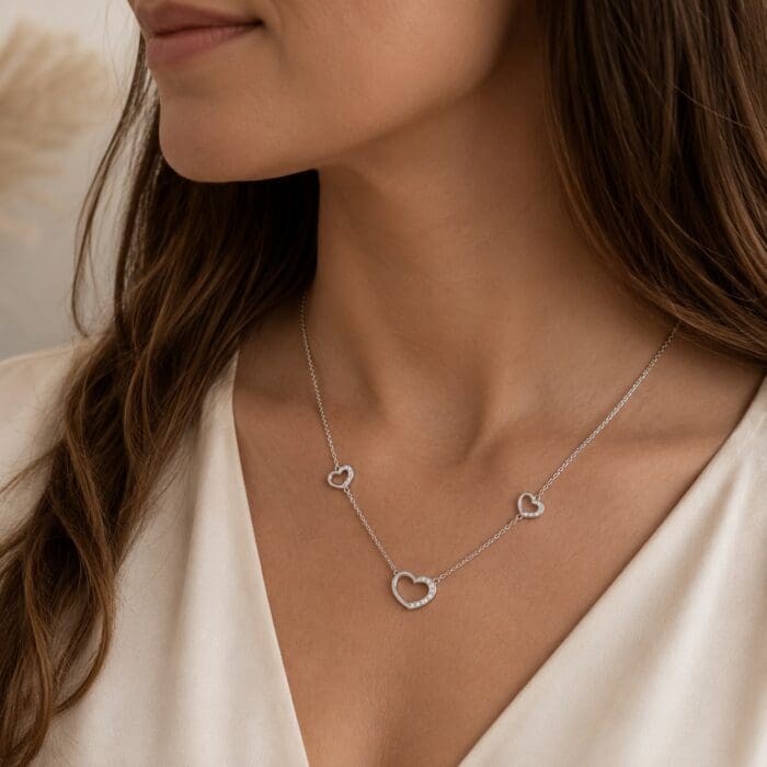 by Bonells 14kt Trinity Love halskæde - 290723-41 - Billede 3