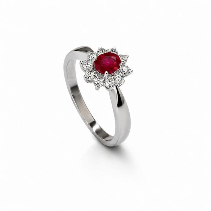 Exclusive by Bonells 18kt Roset rubin ring - 725739