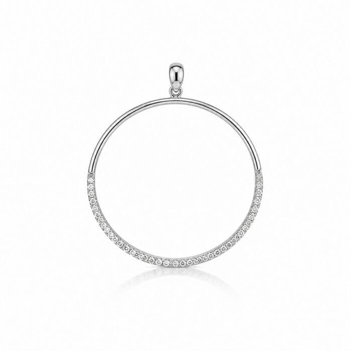 by Bonells sølv Cirkel vedhæng - 1030