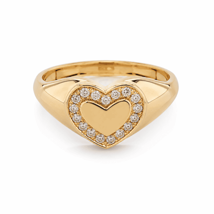 Alternative view of Exclusive by Bonells Hjerte signet ring - 30591784