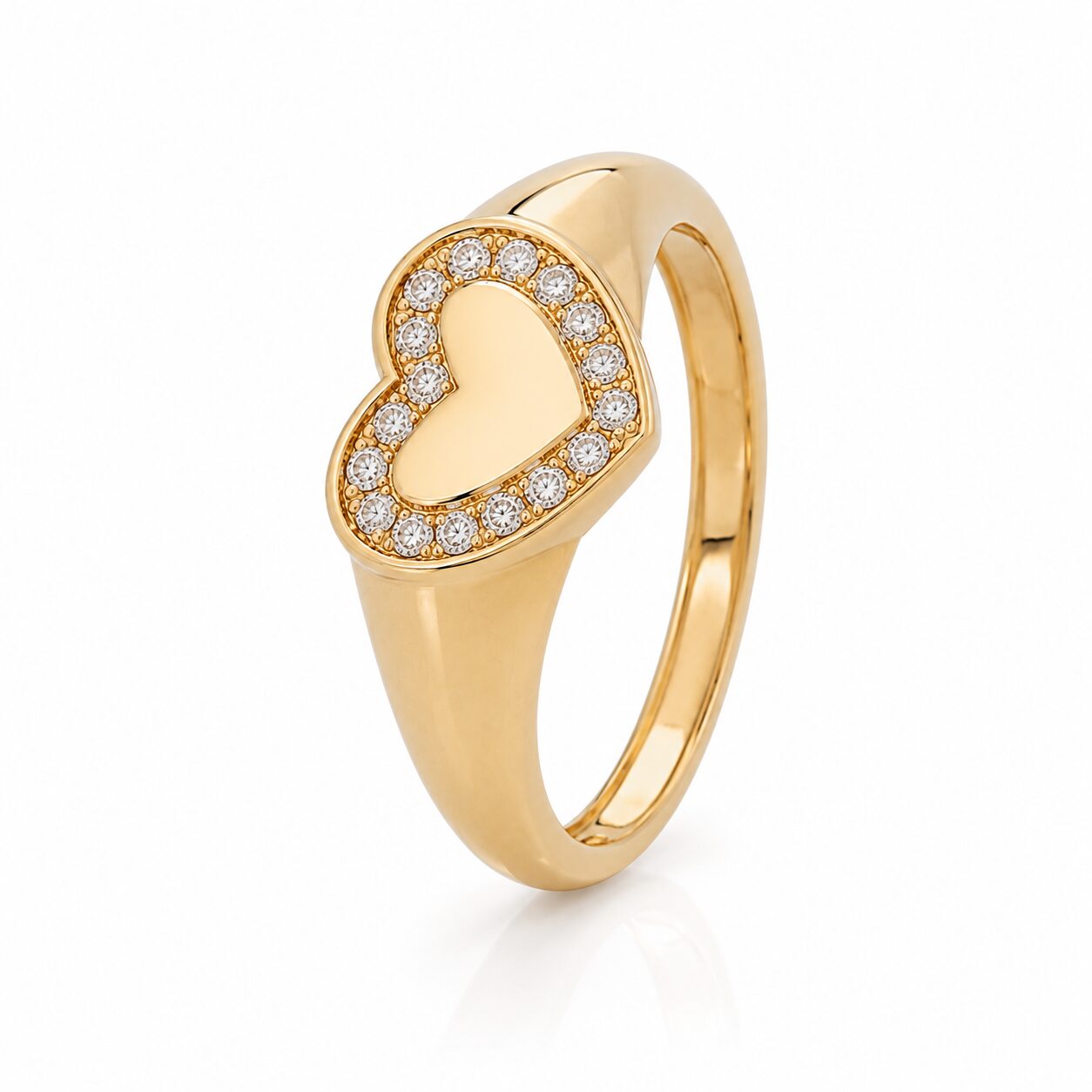 Exclusive by Bonells Hjerte signet ring - 30591784 1 Exclusive by Bonells Hjerte signet ring - 30591784