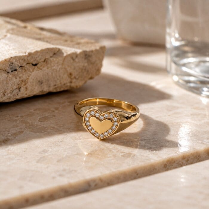 Exclusive by Bonells Hjerte signet ring - 30591784 6 Exclusive by Bonells Hjerte signet ring - 30591784 - Billede 3