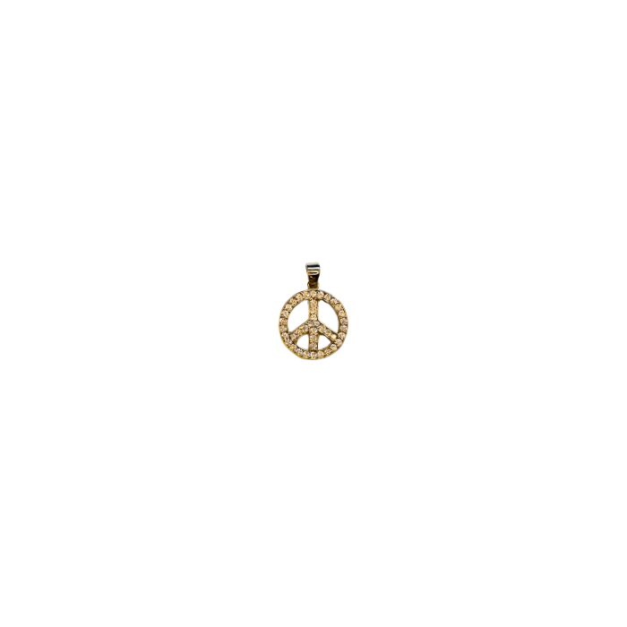by Bonells 8kt Peace tegn vedhæng - 230219-7