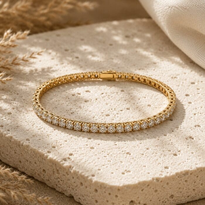 Alternative view of Exclusive by Bonells 14kt Tennis armbånd - 95378261