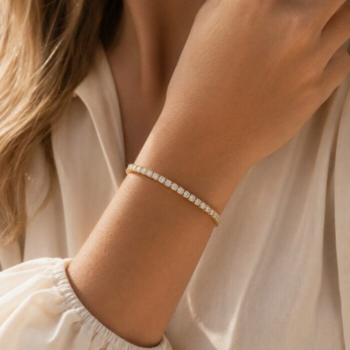Exclusive by Bonells 14kt Tennis armbånd - 95378261 - Billede 3