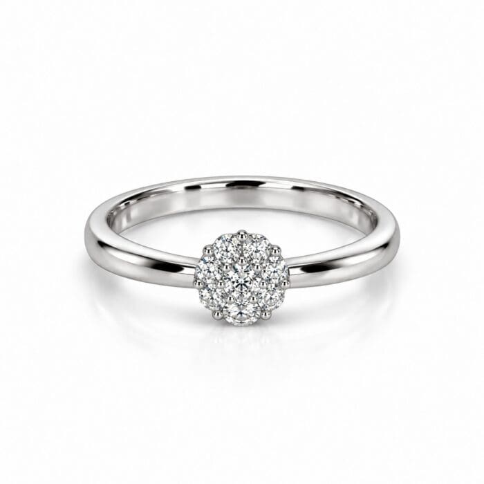 Alternative view of by Bonells sølv Roset ring - 10387925