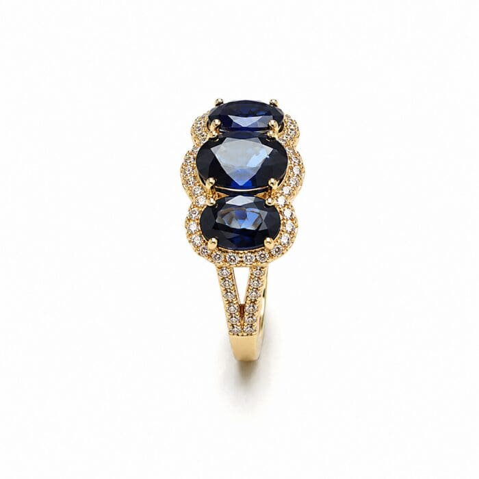 Alternative view of Exclusive by Bonells 14kt Safir ring - 20178593
