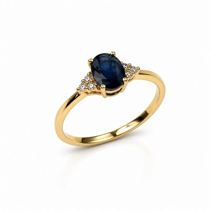 Alternative view of Exclusive by Bonells 14kt Safir ring - 24156790