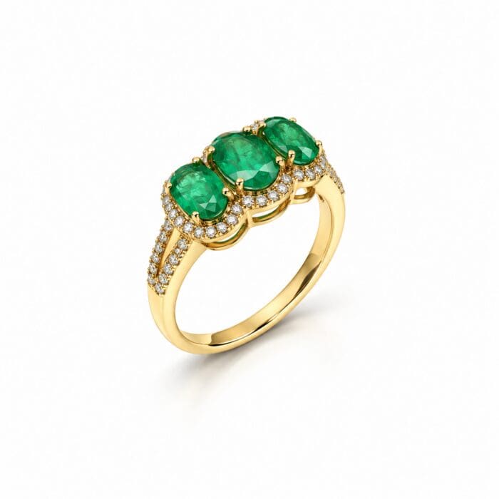 Exclusive by Bonells 14kt Smaragd ring - 37560142