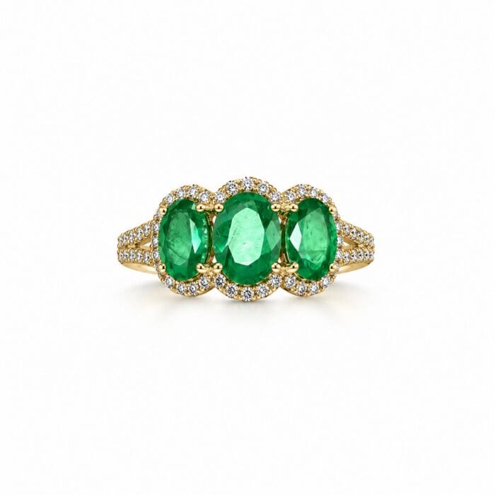 Exclusive by Bonells 14kt Smaragd ring - 37560142 - Billede 3