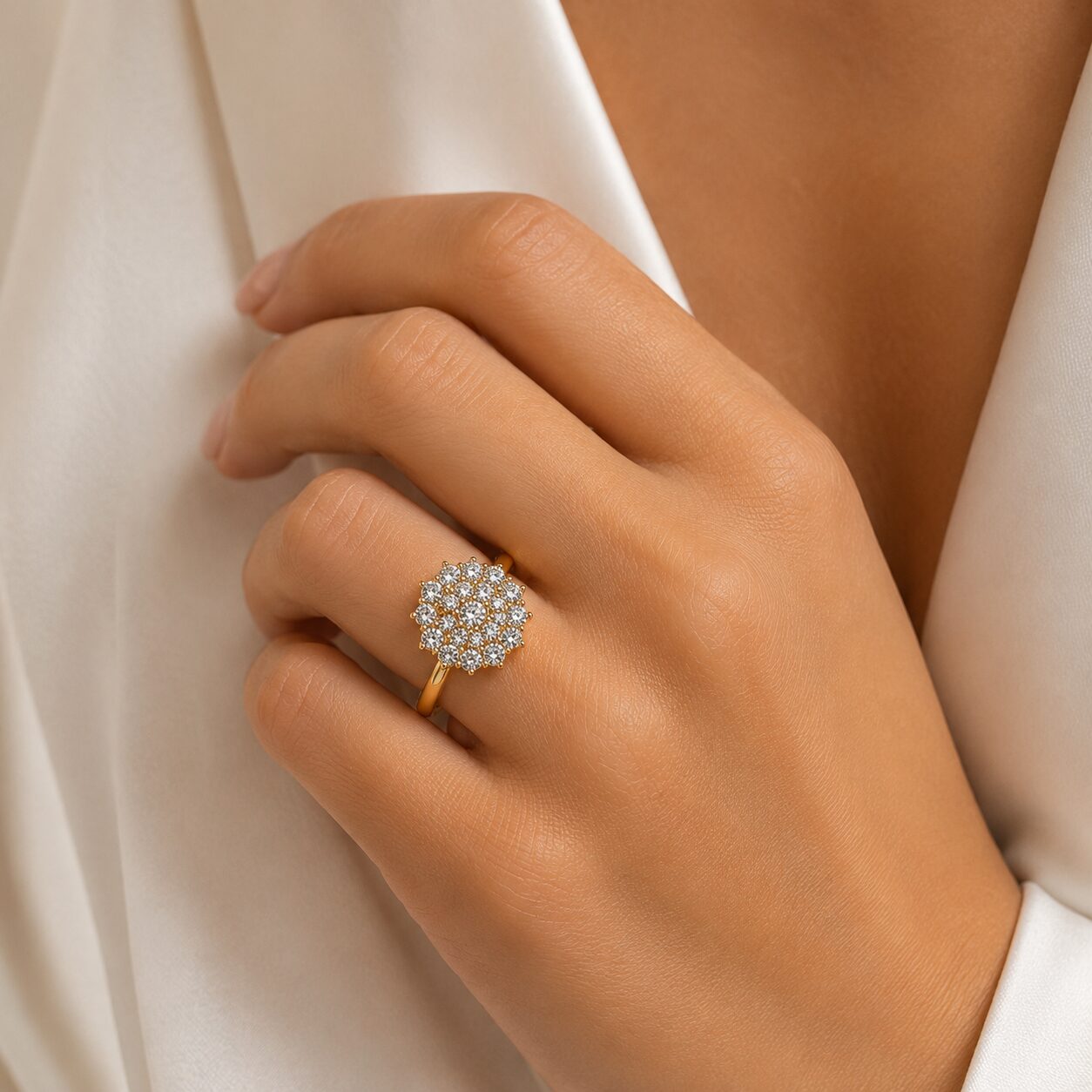 Exclusive by Bonells 14kt Roset ring - 92714605 3 Exclusive by Bonells 14kt Roset ring - 92714605 - Billede 3