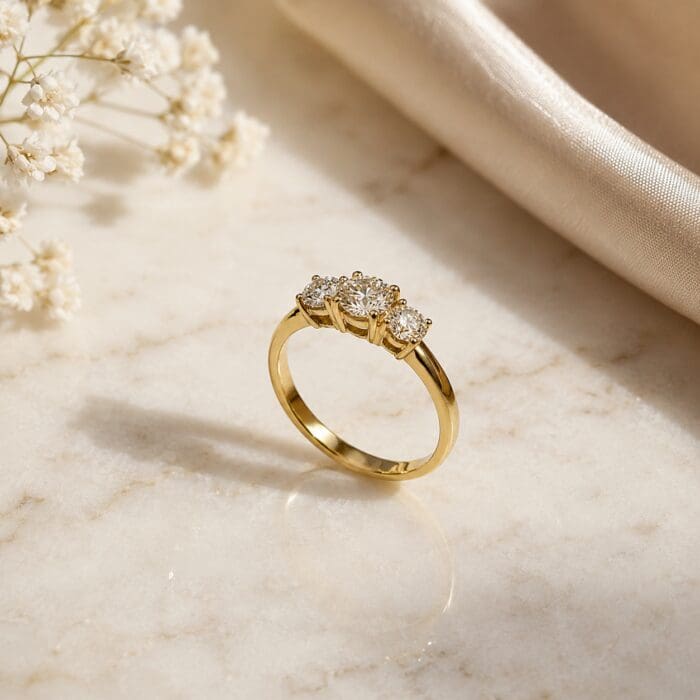 Alternative view of Exclusive by Bonells Trilogi ring - TR-3-100-RG