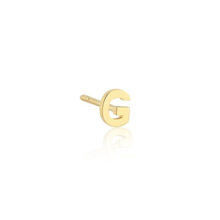 Nuran 14kt Bogstav ørering - Ø2202-G RG