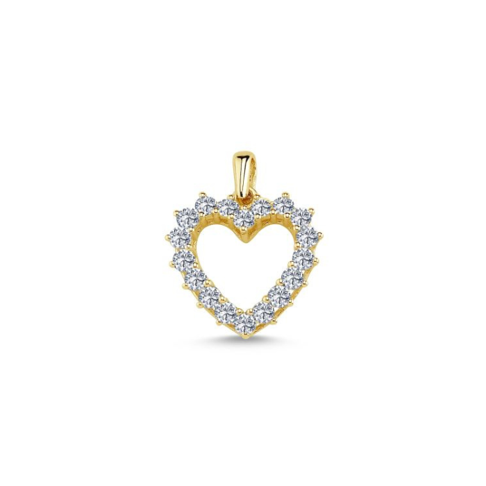 Nuran 14kt Hjerte vedhæng - V2918 005 RG
