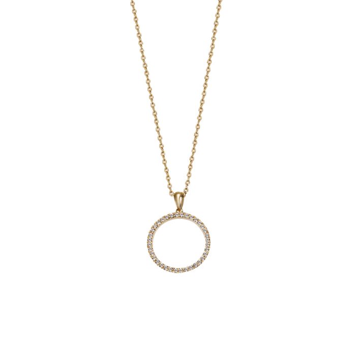 Exclusive by Bonells 16mm Cirkel halskæde - 5-08726-51-0089