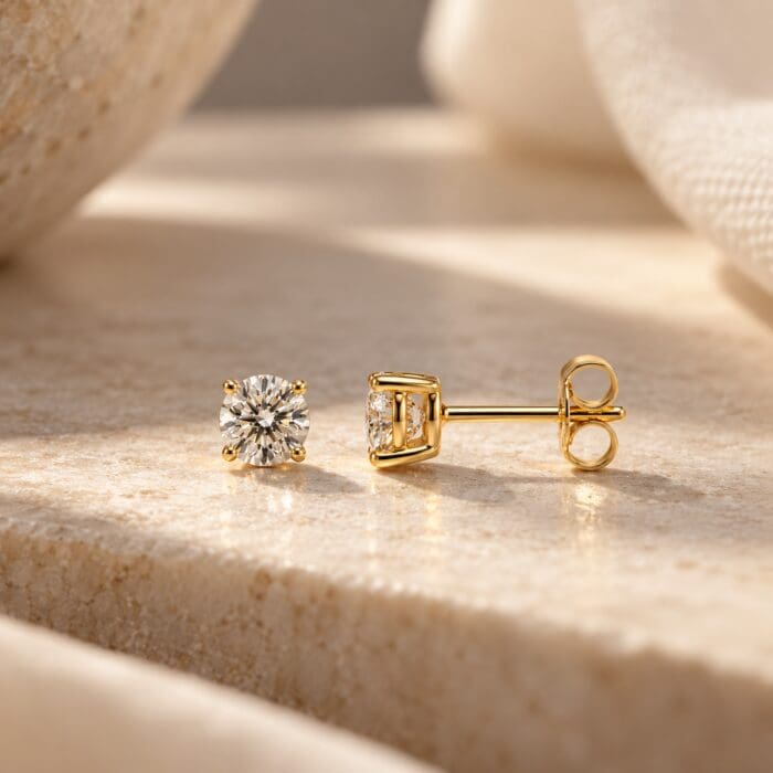 Alternative view of by Bonells 8kt Solitaire øreringe - 51428709
