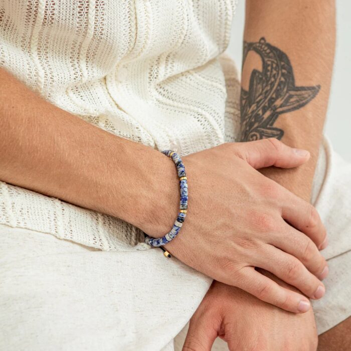 Alternative view of Alexander Lynggaard Blue Spot Jasper Heishi 6mm armbånd - B00222
