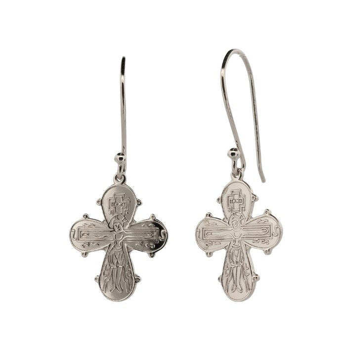 by Bonells sølv Dagmarkors øreringe - ENC25180001