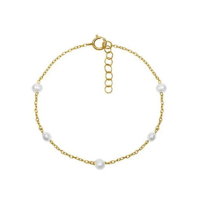 Merle Perle forgyldt sølv Perle armbånd - MB-504-GP