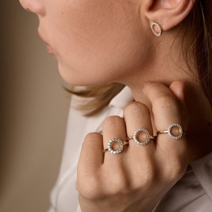 Alternative view of Nuran Cirkel ring - R2208 035 RG