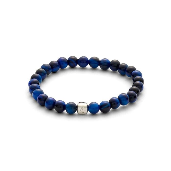 Alexander Lynggaard Blå Tigerøje 6mm armbånd - C00780