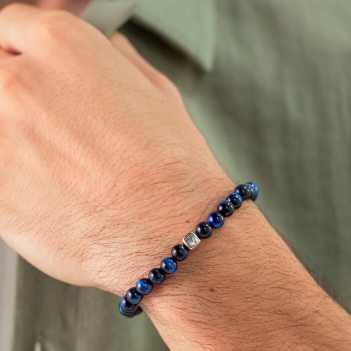 Alternative view of Alexander Lynggaard Blå Tigerøje 6mm armbånd - C00780