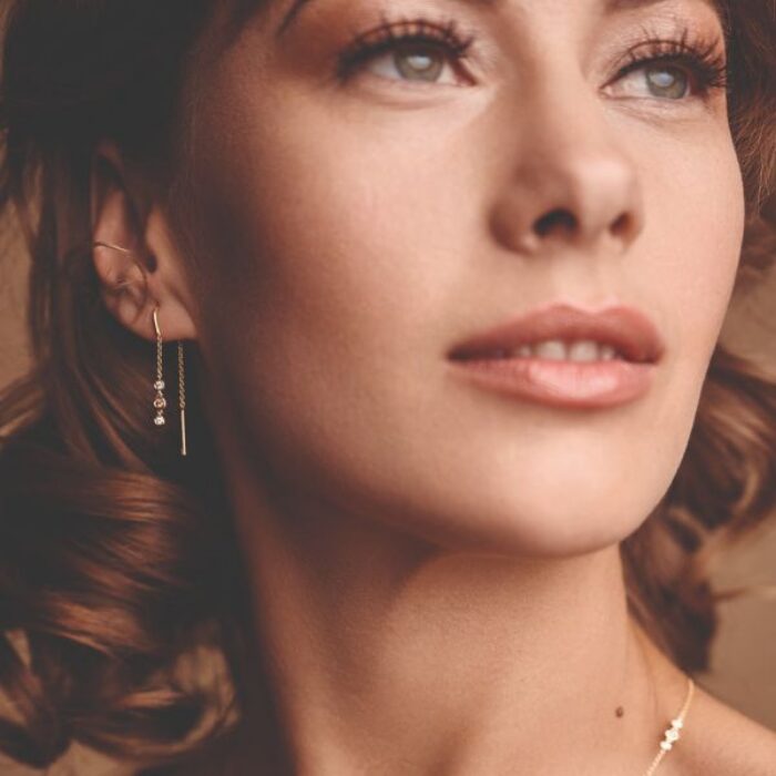 Alternative view of Nuran Champagne øreringe - Ø3090 CH 014 RG