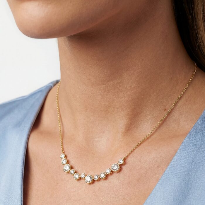 Alternative view of Sif Jakobs Sardinien Dodici halskæde - SJ-N2774-CZ-YG