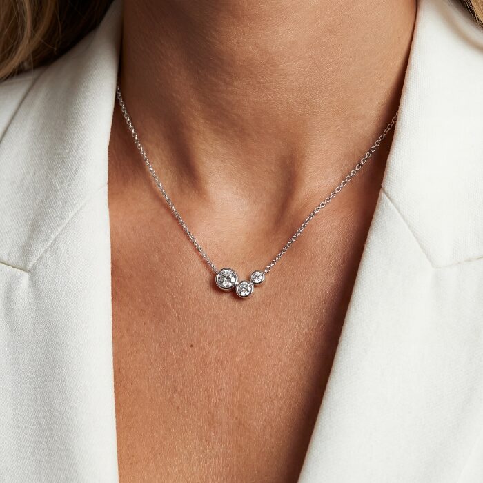 Alternative view of Sif Jakobs Sardinien Tre halskæde - SJ-N2631-CZ