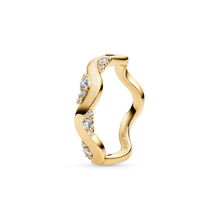 Alternative view of Sif Jakobs Ellera Waves Altro ring - SJ-R2762-CZ-YG