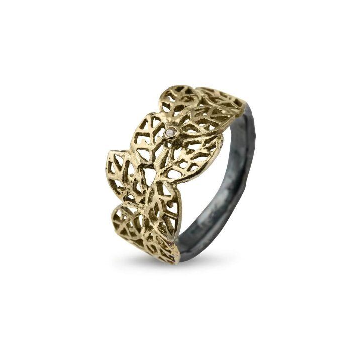 By Birdie Beech Leaves Golden ring - 50110304