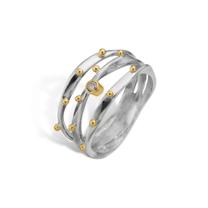 By Birdie Lotus Trio ring - 50110388A