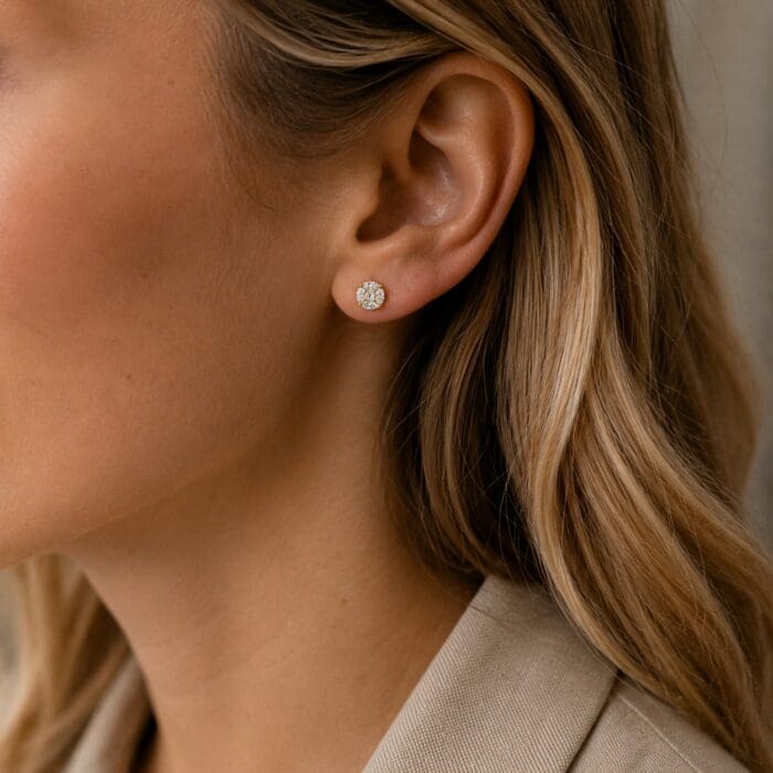 Exclusive by Bonells 14kt Fantasy cut øreringe - 25078493 - Billede 3