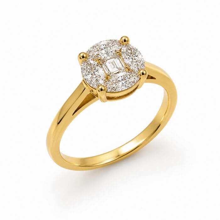 Exclusive by Bonells 14kt Fantasy cut ring - 39806142
