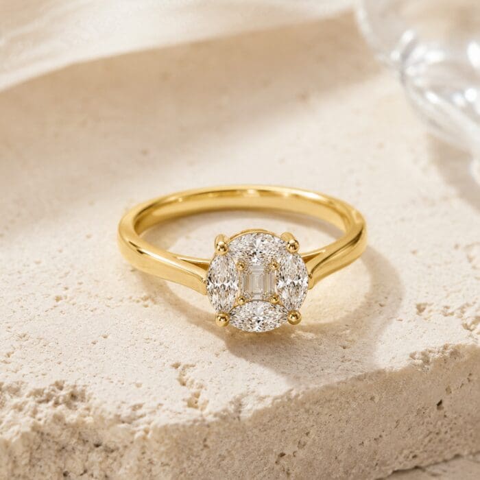 Alternative view of Exclusive by Bonells 14kt Fantasy cut ring - 39806142