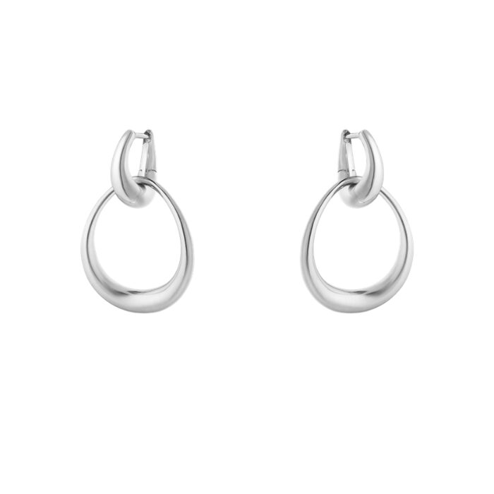 Alternative view of Georg Jensen Offspring Double medium øreringe - 20001943