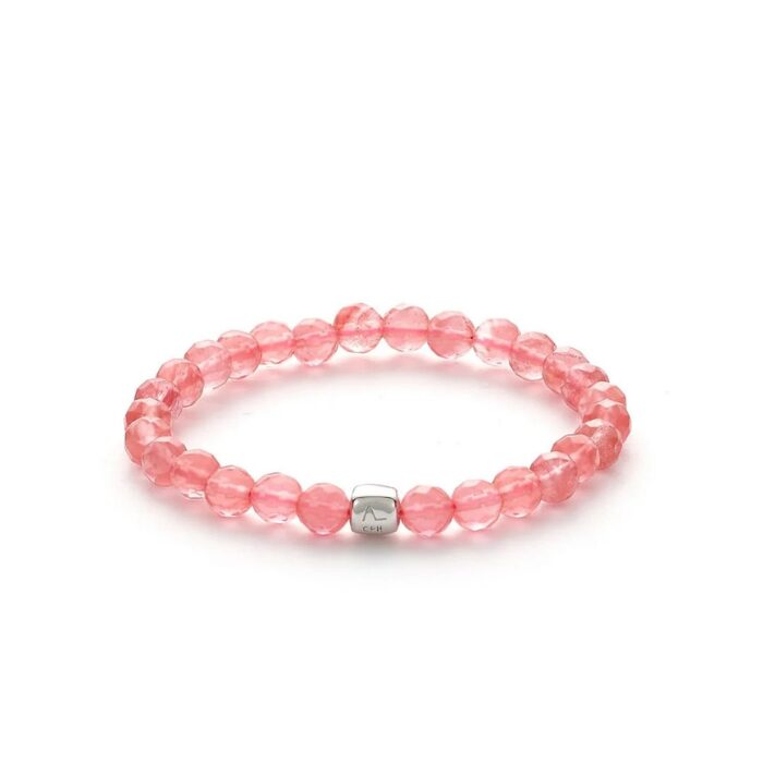 Alexander Lynggaard Cherry Quartz 6mm armbånd - C00850