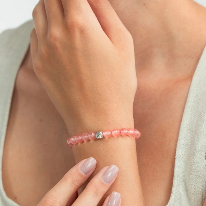 Alternative view of Alexander Lynggaard Cherry Quartz 6mm armbånd - C00850