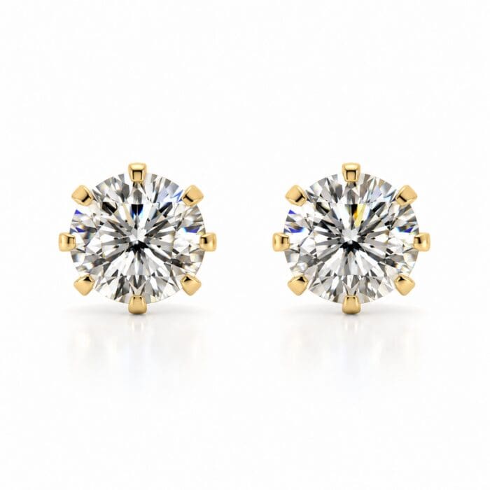 by Bonells sølv Solitaire øreringe - BC8