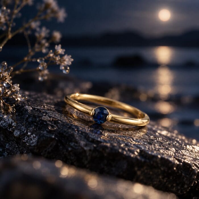 by Bonells 8kt Nótt Safir ring - 17895697 - Billede 3