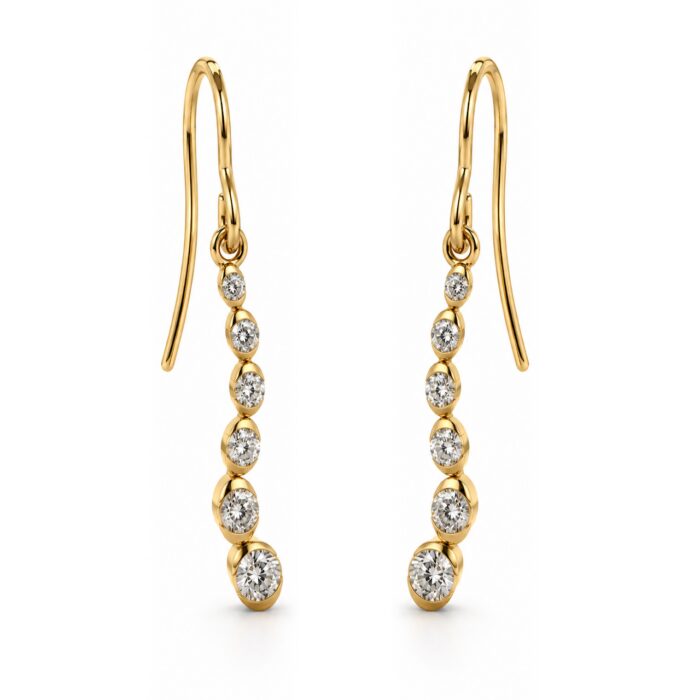 by Bonells 8kt Sparkle øreringe - 18594889