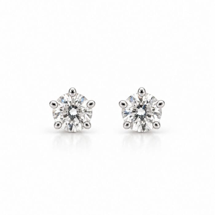 by Bonells sølv Solitaire øreringe - BC5