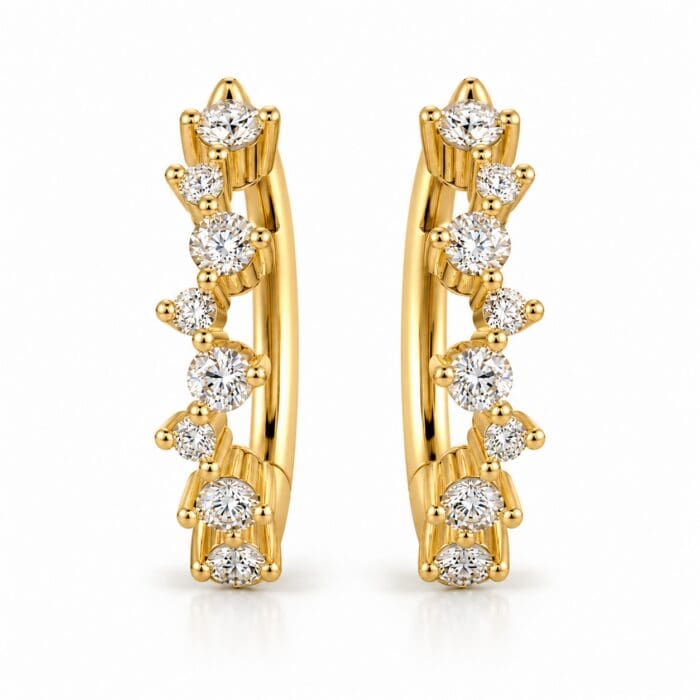 by Bonells 8kt Big Bang Creol øreringe - 48643157