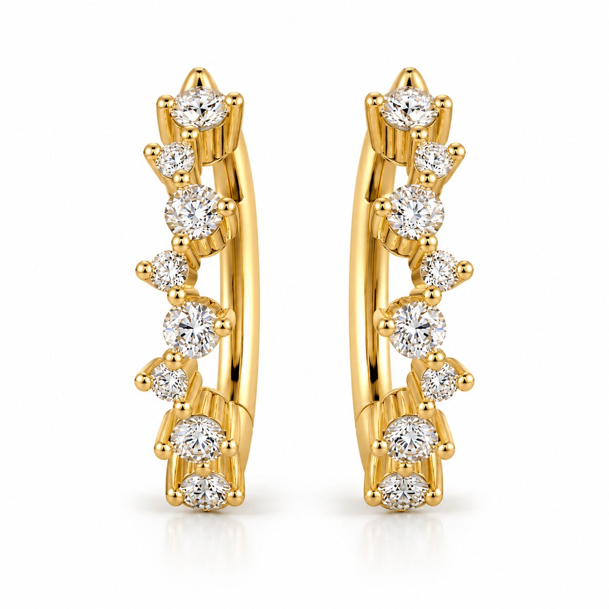 by Bonells 8kt Big Bang Creol øreringe - 48643157 1 by Bonells 8kt Big Bang Creol øreringe - 48643157