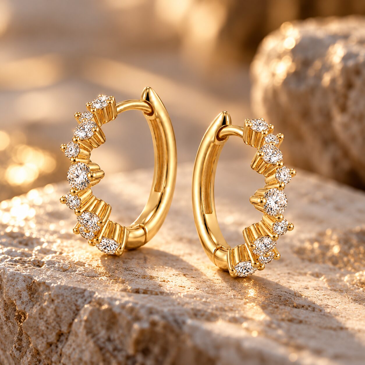 by Bonells 8kt Big Bang Creol øreringe - 48643157 3 by Bonells 8kt Big Bang Creol øreringe - 48643157 - Billede 3
